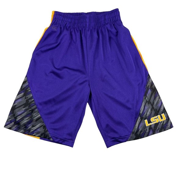 Vintage Colosseum LSU Tigers Basketball Gym Running Shorts Men S - Picture 8 of 16